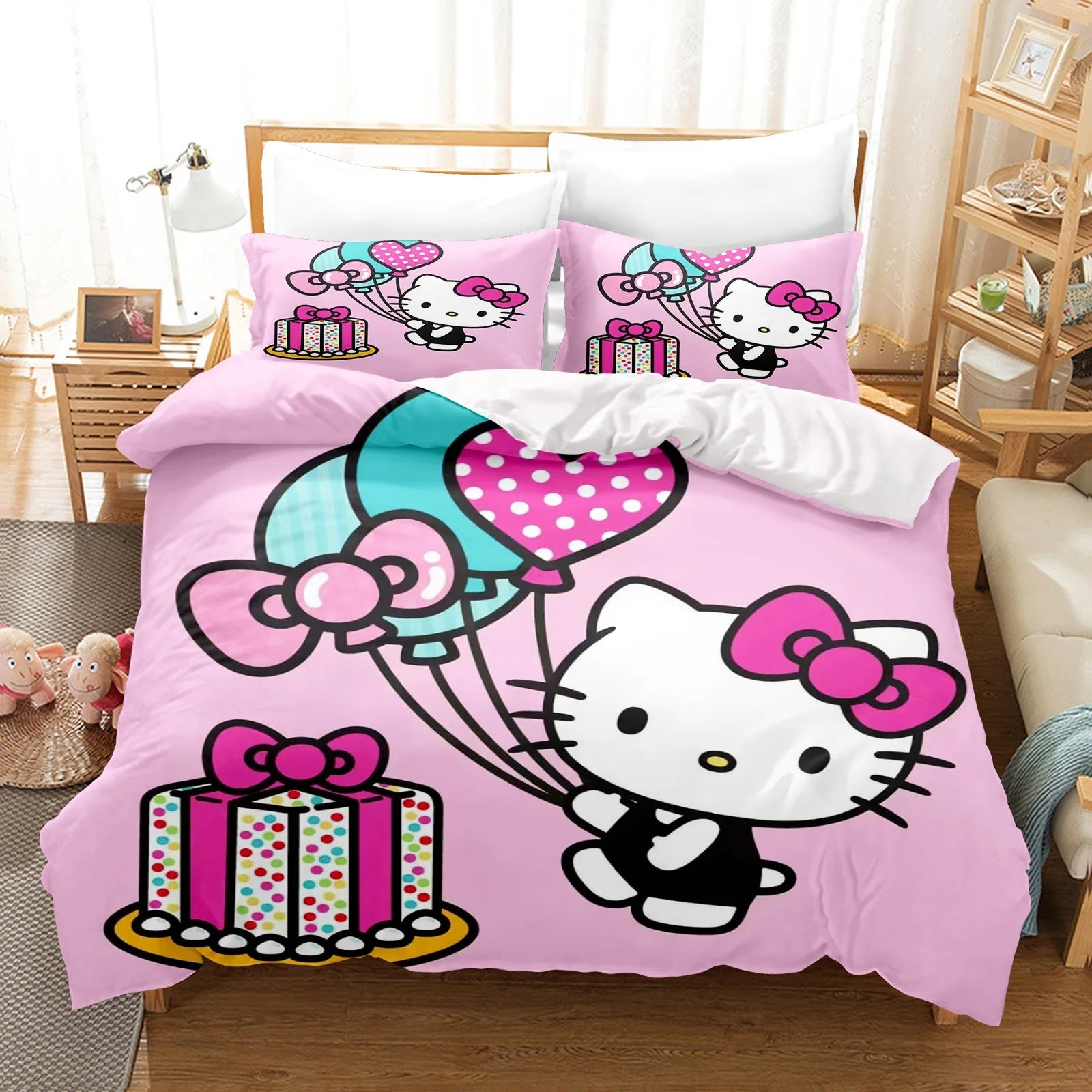 Copri piumino Hello Kitty + 1 o 2 federe omaggio